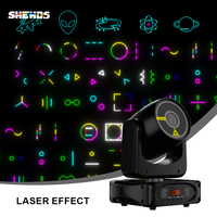 SHEHDS 3W Laser Moving Head, Contrôle APP ILDA DMX, Lumière Laser Publicitaire, Éclairage LED pour Fêtes et Festivals