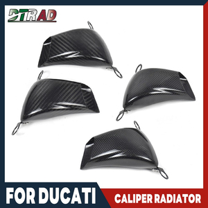 Radiador de Caliper de Fibra de Carbono de 100MM, Refrigeración por Aire Izquierda y Derecha para <span class=keywords><strong>DUCATI</strong></span> Monster 821 <span class=keywords><strong>1200</strong></span> 937 1100 S4R <span class=keywords><strong>Multistrada</strong></span> V2 <span class=keywords><strong>V4</strong></span> Pikes Peak - Product Image 2