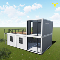 Maison préfabriquée en conteneur à construction rapide, logement mobile, conteneurs modulaires pré-assemblés, maison préfabriquée en conteneur