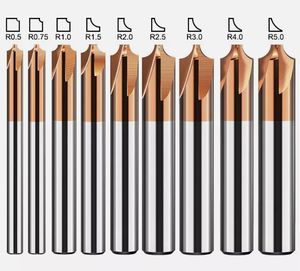 Taglierina smussata a raggio angolare ad alta efficienza per fresa ad angolo R0.5-R5.0 punta per Router in carburo solido - Product Image 4