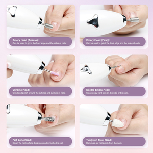 TOUCHBeauty Best Seller 6 en 1 Ensemble de manucure et pédicure électrique professionnel Kit de perceuse à <span class=keywords><strong>ongles</strong></span> <span class=keywords><strong>Appareil</strong></span> de beauté <span class=keywords><strong>pour</strong></span> l'art <span class=keywords><strong>des</strong></span> <span class=keywords><strong>ongles</strong></span> à domicile - Product Image 4