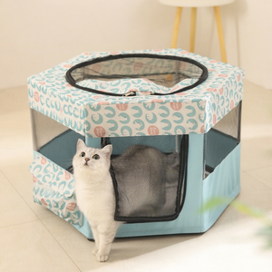 Di động trong nhà có thể tháo rời chống trượt mềm mèo hang nhà có thể gập lại mèo Lều Túp lều cho mèo vật nuôi nhỏ Kitty Puppy giường có thể giặt chó - Product Image 1