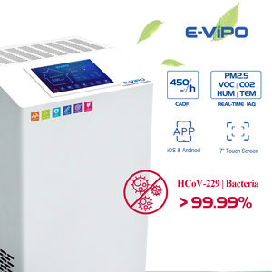 Purificadores de Ar E-VIPO 450m3 900m3 Plasma 8000V Máquina de Limpeza de Ar Desinfecção UV-C 245nm HEPA H13 Purificador de Ar Médico para Clínica - Product Image 3