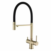 Édition 2026 – Robinet de cuisine moderne en acier inoxydable chromé, avec cartouche céramique, eau chaude/froide, pour lavabo et toilettes – Meilleures ventes