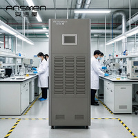 Ansmen Nouvelle Machine Industrielle Électrique 220V 90L/J pour Humidité Constante, Humidificateur Déshumidificateur 2-en-1 Automatique Numérique R-410A