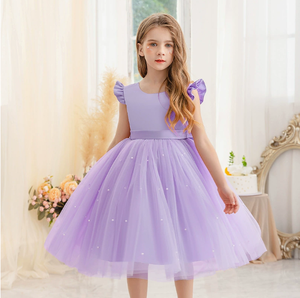 Abito Estivo con Maniche a Sbuffo in Cotone <span class=keywords><strong>per</strong></span> Bambine e Neonati - Product Image 5