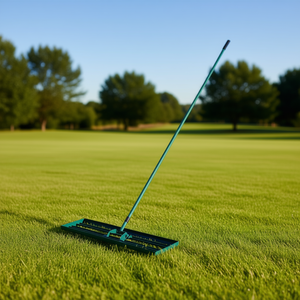 Rastrillo de acero de alta resistencia de 78 pulgadas, nivelador de césped de 36 x 10 pulgadas para jardín, campos de golf y granjas - Product Image 2