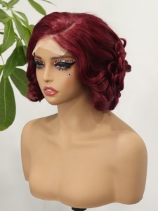 Peluca Bob sin pegamento con ondas corporales, lista para usar, para mujer, de cabello humano, con cierre frontal de encaje 4x4 - Product Image 5