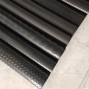 Bán Buôn Chất Lượng Tốt 3Mm ~ 5Mm Dày Màu Đen Và Màu Sắc Mềm Mại Ngoài Trời Nhà Để Xe Kim Cương Tấm Không Trượt Sàn Cao Su Thảm Cuộn - Product Image 5