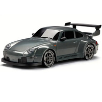 Voiture de course RC à l'échelle 1:24, 2,4G, avec lumière LED, rechargeable, haute vitesse, télécommandée, pour enfants, garçons, cadeau