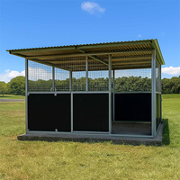 Nouvelle Box à Chevaux Préfabriquée Sûre, Confortable et Portable, Box en Maille pour Chevaux, Écuries Préfabriquées, Écurie Extérieure Grande Taille pour Chevaux
