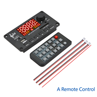Amplificateur 2*50W Bluetooth 5.0 12V 100W, carte décodeur MP3, enregistrement d'appels, module audio musical sans fil, USB, TF, AUX, radio FM pour voiture