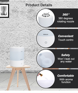 <span class=keywords><strong>2025</strong></span> mới nhất Trắng nhựa điện siêu âm tạo độ ẩm khử trùng 2.8L Công suất Bàn di động thiết kế cho nhà - Product Image 4