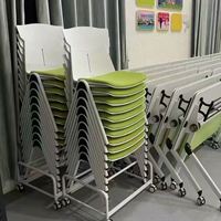 Chaise en métal confortable pour salle de réunion, salle de conférence, formation, bureau, salle d'attente