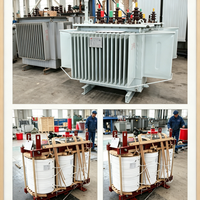Transformateur de distribution triphasé entièrement étanche immergé dans l'huile 10kV/400V à faible perte, anticorrosion, monté sur poteau extérieur, certifié IEC