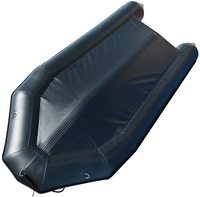 Bote Inflable Deportivo de 15.7 Pies, Bote de Aluminio y PVC con Piso de Aluminio de 1.2 mm de Grosor para Lago, Buceo, Pesca y Rescate