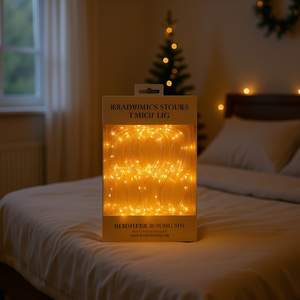 Guirlandes lumineuses LED blanc chaud, 300 ampoules, à brancher, intérieur/extérieur, décoration de Noël, mariage, fête - Product Image 2