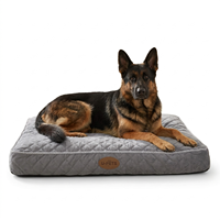 Tapis orthopédique personnalisé pour animaux de compagnie, tissu matelassé 100% polyester, mousse à mémoire de forme D32 Egg Crate, mousse 25D, OEM ODM