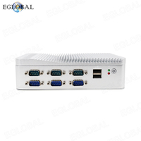 Mini PC Industrial sin Ventilador EGLOBAL, Core I3 6157U 7100U 8130U D4 VGA HD, 2*LAN, 6*COM, 6*USB, 1*SIM Integrada, Mini Computadora