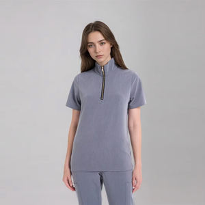Ensembles de Blouses d'Infirmière Personnalisées en Gros, Uniformes Médicaux, Vêtements de Travail Hospitaliers Confortables, Tendance et Respirants, Ensemble 2 Pièces pour Femmes - Product Image 3