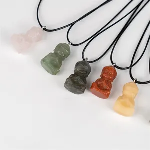 Low Price Hot Sale Crystals Natural Magic Mix Materials Pendant Buddha For Sale