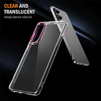 Coque de téléphone PC rigide en TPU souple transparent pour Samsung Galaxy S25 Edge S24 S23 Ultra S22 S21 FE Plus coque de protection antichoc