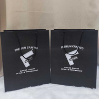 Sacs cadeaux de luxe personnalisés en carton recyclé avec logo imprimé en feuille d'or, sacs de shopping avec logo