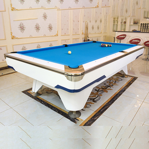Mesa de billar de madera maciza de 9 y 8 pies con sistema de retorno de bolas JKP-6 - Product Image 1
