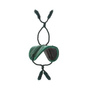 Guirnalda en Forma de Corazón para Barandilla, Decoración Navideña de Terciopelo Verde, Montaje en Poste, Hecha a Mano - Product Image 2