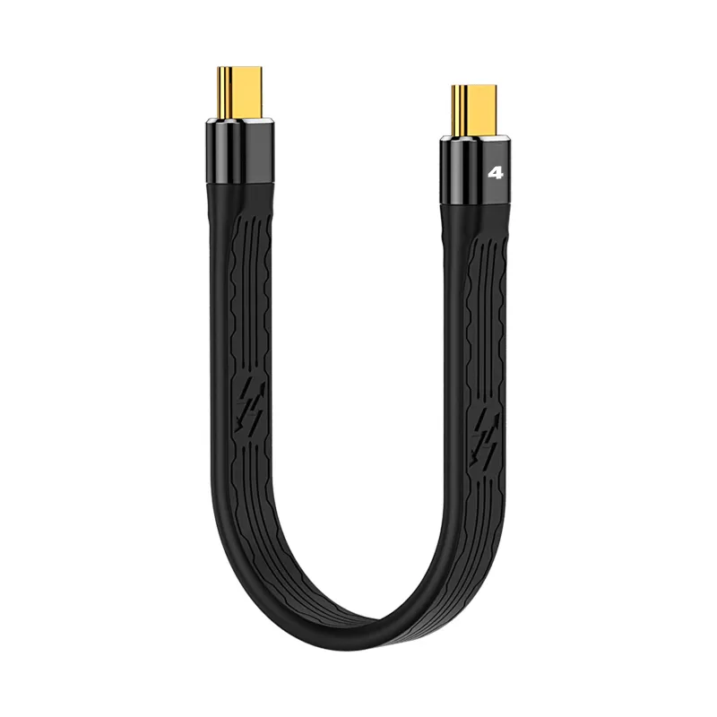 Thunder 4 tip-c 4.0 erkek erkek şarj kablosu USB-C 40Gbps veri iletim kablosu PD 100W 8K ses transferi Vivo Oppo