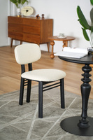 Chaise de salle à manger moderne en bois massif Mobilier de restaurant