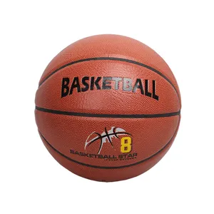 Pelota de baloncesto de alta calidad, tamaño oficial, peso, logotipo personalizado, baloncesto de cuero PU, pelotas de baloncesto de nailon de goma resistente