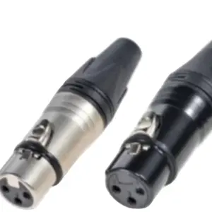Professione di alta qualità Audio Video Xlr Plug connectors3 pin femmina e maschio Neutrik Xlr connettore 3pin