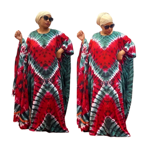 Bohemian Style Geometric Asymmetrical Lace Washable <b>Kaftan</b> Maxi for Women Hand Dyed Sexy Nighty Long Cover Ups - Product Image 3