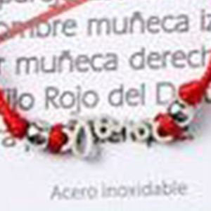 Cavigliera in acciaio inossidabile con filo rosso, amuleto per fortuna e protezione, gioielli da donna - Product Image 4