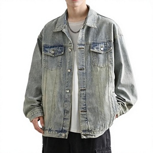 Men's for Denim Jacket Casual Button Front Solid Color Regular Fit Autumn Winter Windproof Eco-Friendly 100% Cotton Washable - Product Image 1