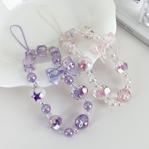 Mignon Mode Arc Perlé Téléphone Longe Anti-Perdu Dragonne Mobile Téléphone Cas Charme Chaîne <span class=keywords><strong>Pendentif</strong></span> <span class=keywords><strong>pour</strong></span> iPhone 17 Pro Max - Product Image 4