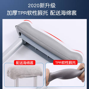 ไม้ค้ำยันใต้วงแขนทำจากอลูมิเนียมอัลลอยด์ น้ำหนักเบา ปรับระดับได้ สำหรับผู้ใหญ่และผู้สูงอายุ พร้อมปลายยางกันลื่น - Product Image 4