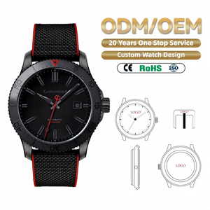OEM ODM Automatic Mechanical NH35 Watch 200M Waterproof Stainless Steel Sapphire Glass Custom Logo Men's Diver Watch - Product Image 1