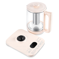 Ketel Listrik Multifungsi RAF 800W 2.0L Kaca Borosilikat Pemanas Cerdas Dengan Program Preset untuk Teh Minuman Kesehatan Memasak