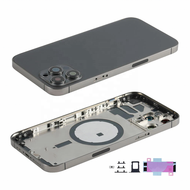 Ori Rear Battery Back Cover with Logo Mobile Phone Housing with Parts+ Assembly Middle Chassis Repair Replacement for iPhone 14