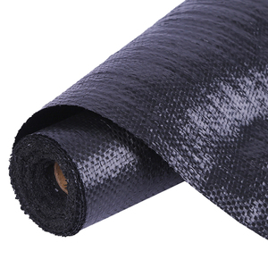 Copertura del terreno in plastica pacciame di plastica nera copertura del terreno da giardino tessuto erbaccia tappetino barriera - Product Image 5