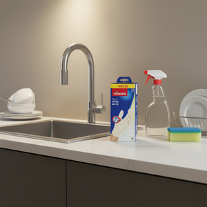 ถุงมือยางลาเท็กซ์แบบไม่มีแป้ง ขนาด M/L แพ็ค 40+10 ชิ้น สำหรับใช้ในครัวเรือน - Product Image 3