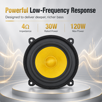 Altavoces para Auto 6x9, Altavoz de Medios y Bajos, Cono Tejido de Hierro y Kevlar, Impedancia de 4 Ohmios, Sensibilidad de 90dB, Potencia Nominal de 30W, Potencia Máxima de 120W para Audio de Auto