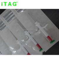 Mikrocip Hewan Peliharaan 134.2khz Plastik & Kaca FDX-B EM4305 untuk Anjing dan Kucing dengan Garansi 5 Tahun