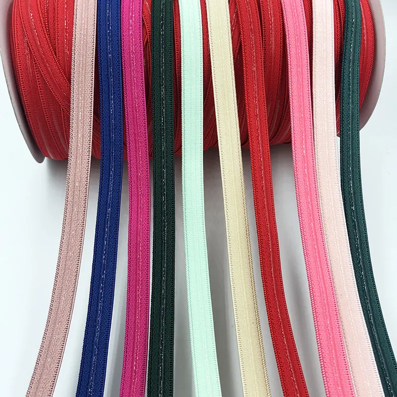 Dress anti slip shoulder elastic strap silicone elastic tape non slip elastic band for garment accessories