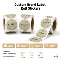 Étiquettes autocollantes personnalisées pour sandwichs et pizzas surgelés, impression sur papier, adhésif imperméable, étiquettes pour aliments surgelés, rouleau d'autocollants