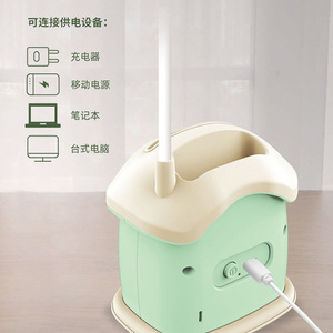 Lampe de table LED rechargeable 5V ABS/PP IP54, lampe de bureau rétro à piles bouton, variateur tactile, veilleuse portable, lampe de chevet, bar - Product Image 3