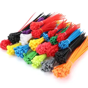 En iyi satış 4.8*500mm kendinden kilitleme esnek tel kablo bağları naylon 66 çok renkli zip bağları sapanlar plastik kablo bağları
