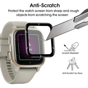 Accessoires pour montre intelligente pour <span class=keywords><strong>Garmin</strong></span> <span class=keywords><strong>Venu</strong></span> SQ2/SQ2 Music Protection d'écran anti-rayures Film protecteur incurvé 3D pleine couverture - Product Image 4